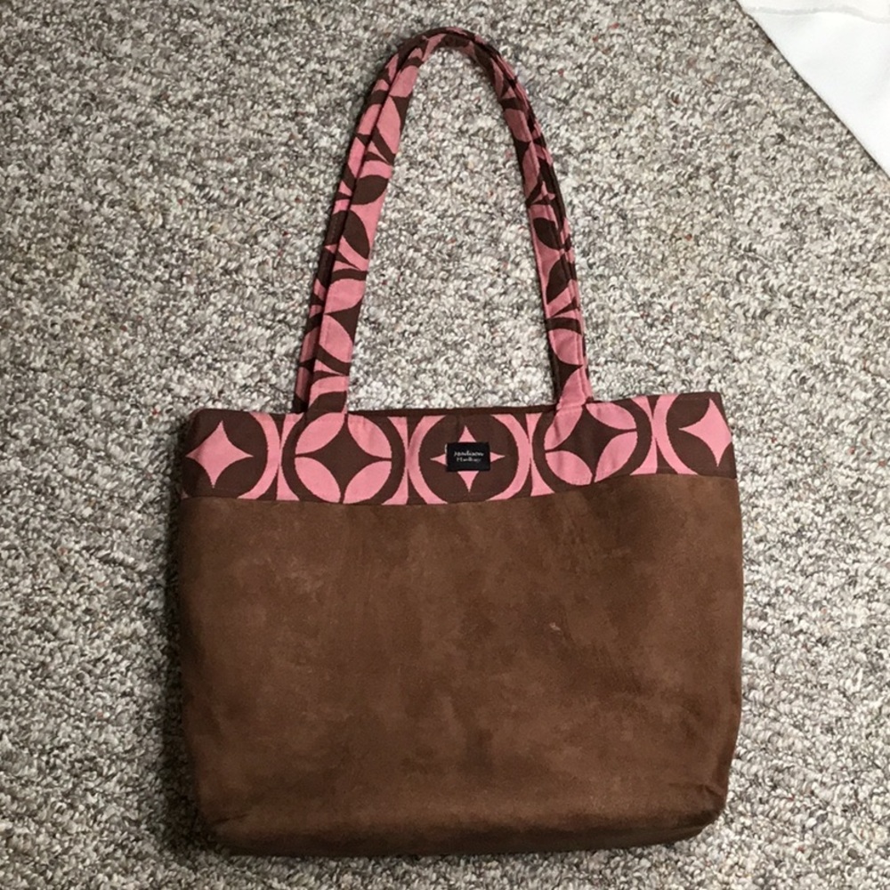 Madison suede handbag